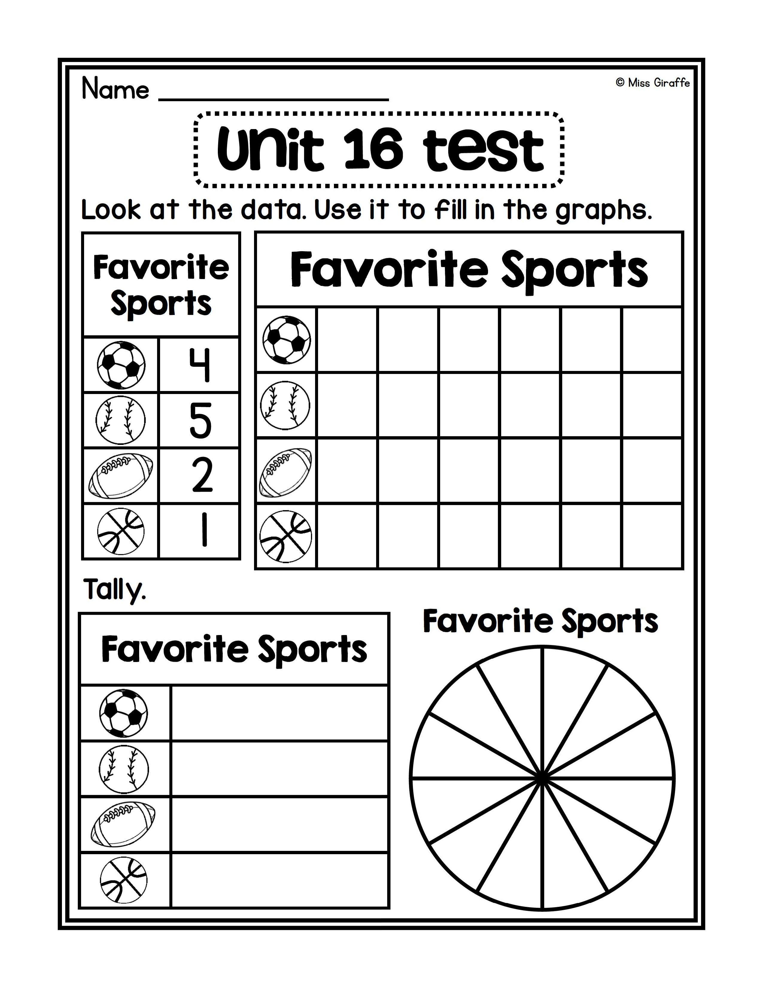 Unit 16 Test Graphing Data Suzanne Boyette Library Formative