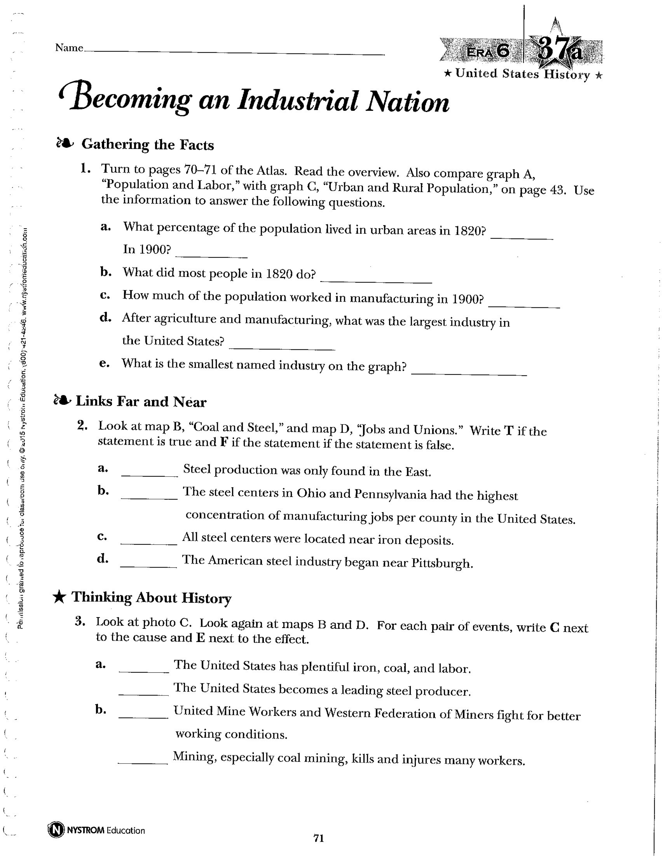 NAUSH 37 Becoming an Industrial Nation - Amy Gilstrap | Library | Formative