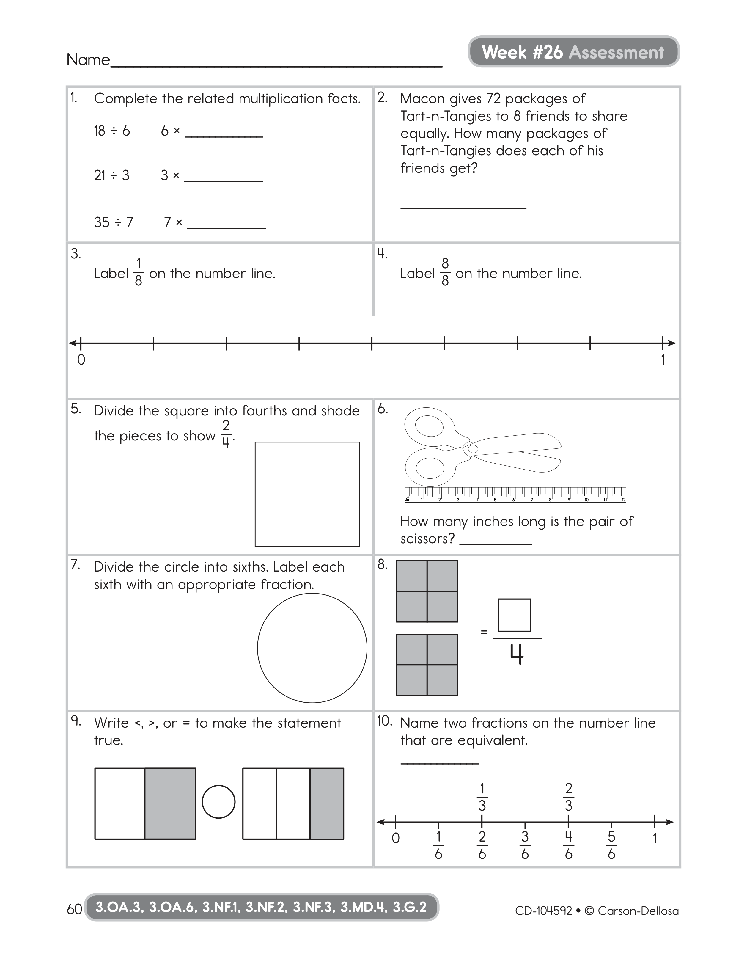Week 26 Math Assessment - Natalie Batchelor | Library | Formative