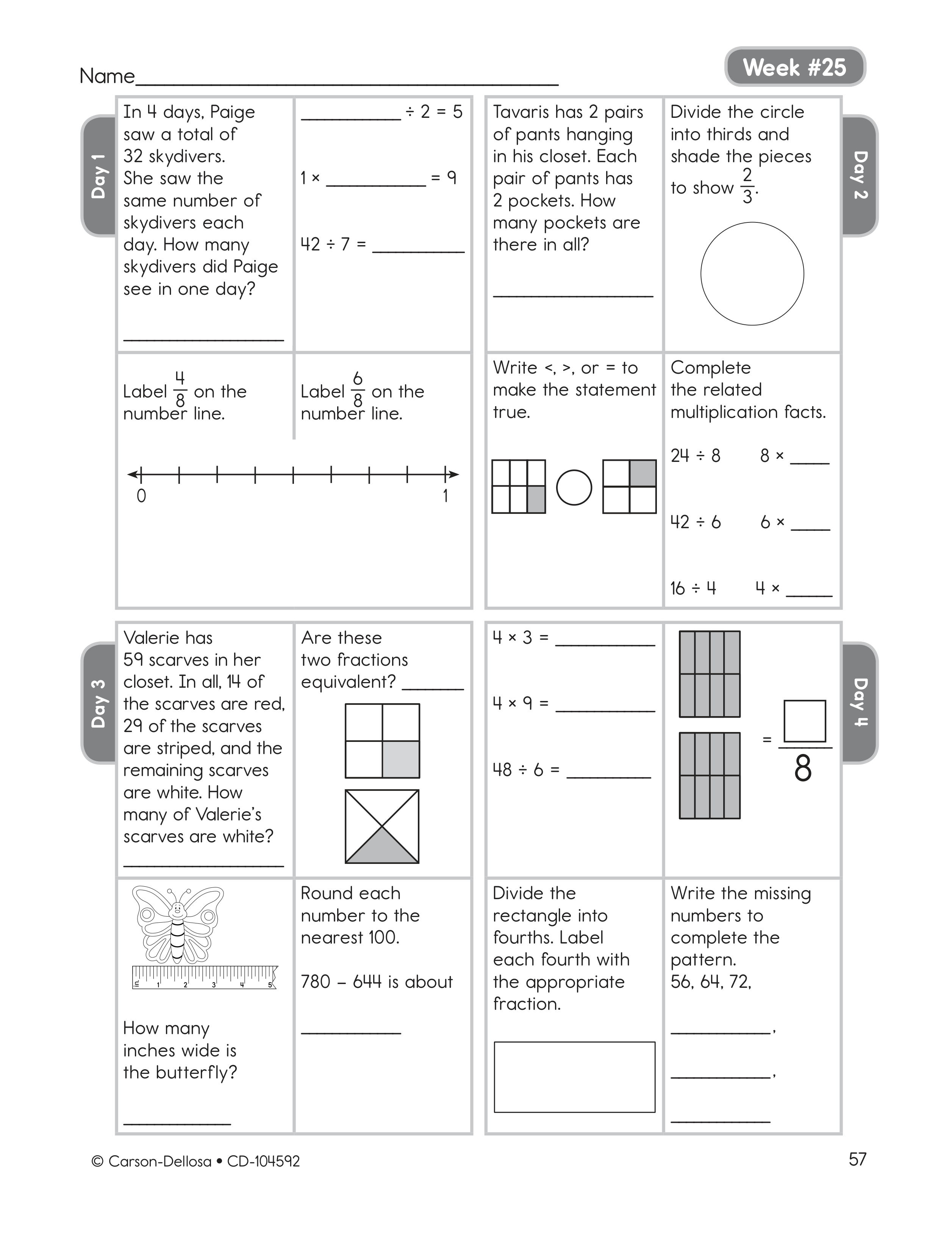 Week 25 Math Homework - Natalie Batchelor | Library | Formative