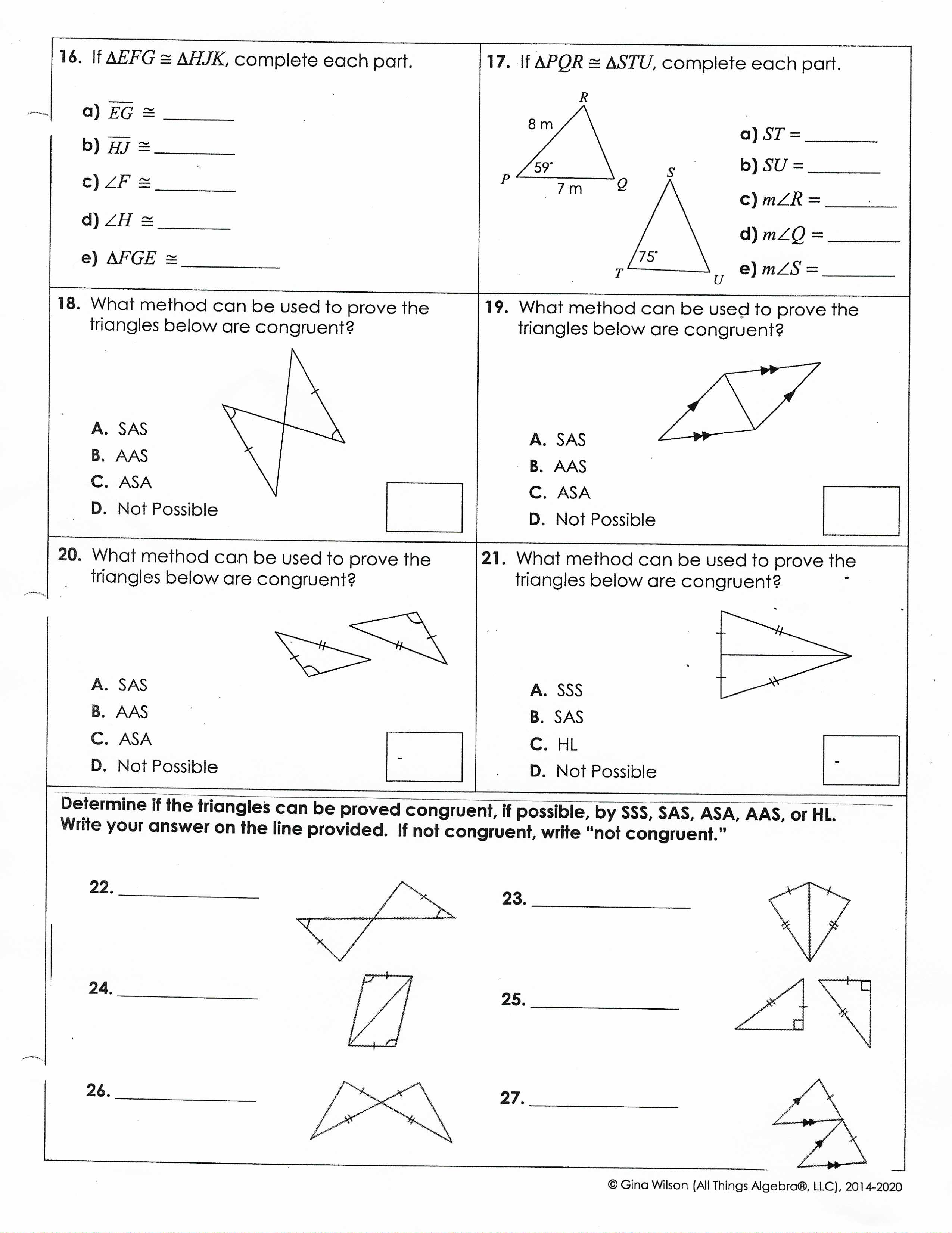 Unit 5 Quiz 3 Geometry