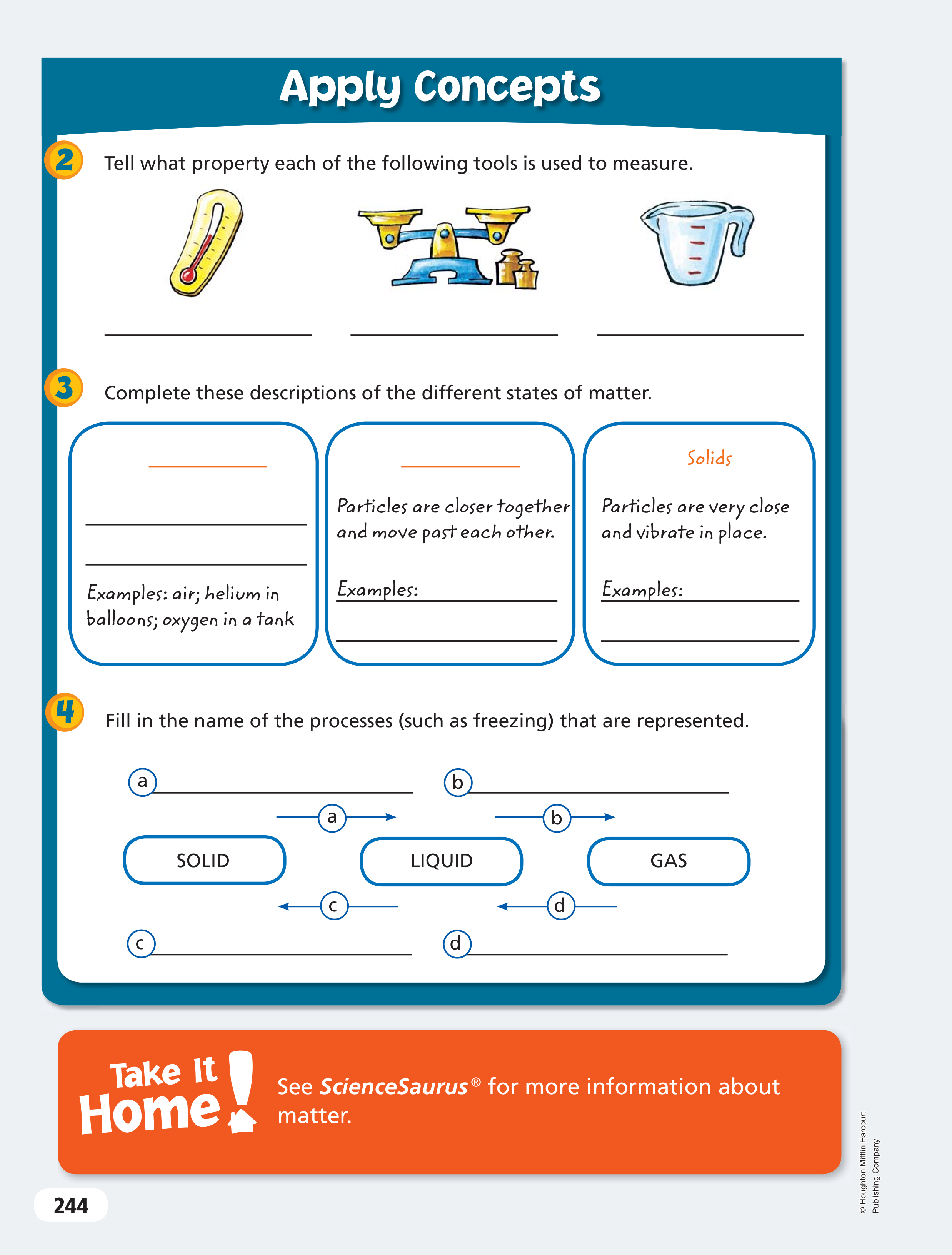 Solids, Liquids, Gases Formative Trinity Library Formative