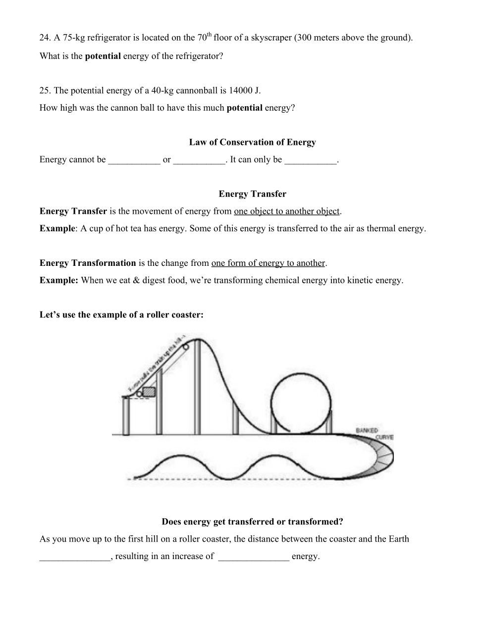 Kinetic Potential Energy Worksheet Joas Alfajardo Library Formative