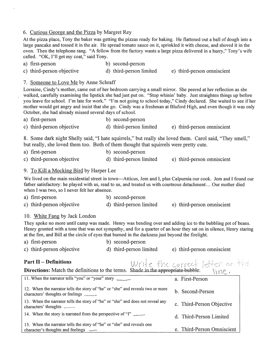 POV Questions Lauren Hopper Library Formative