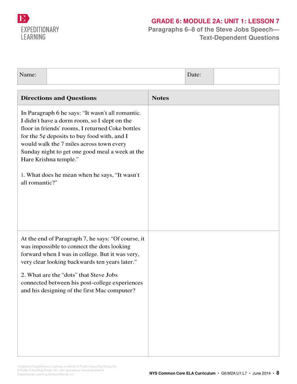 Lesson 7 Unit 1 Module 2A Formative Library Library Formative