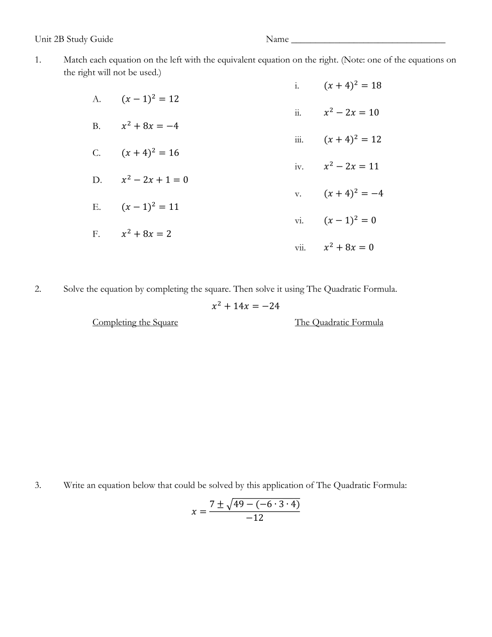 Unit 2B Review - Patrick Silvey | Library | Formative
