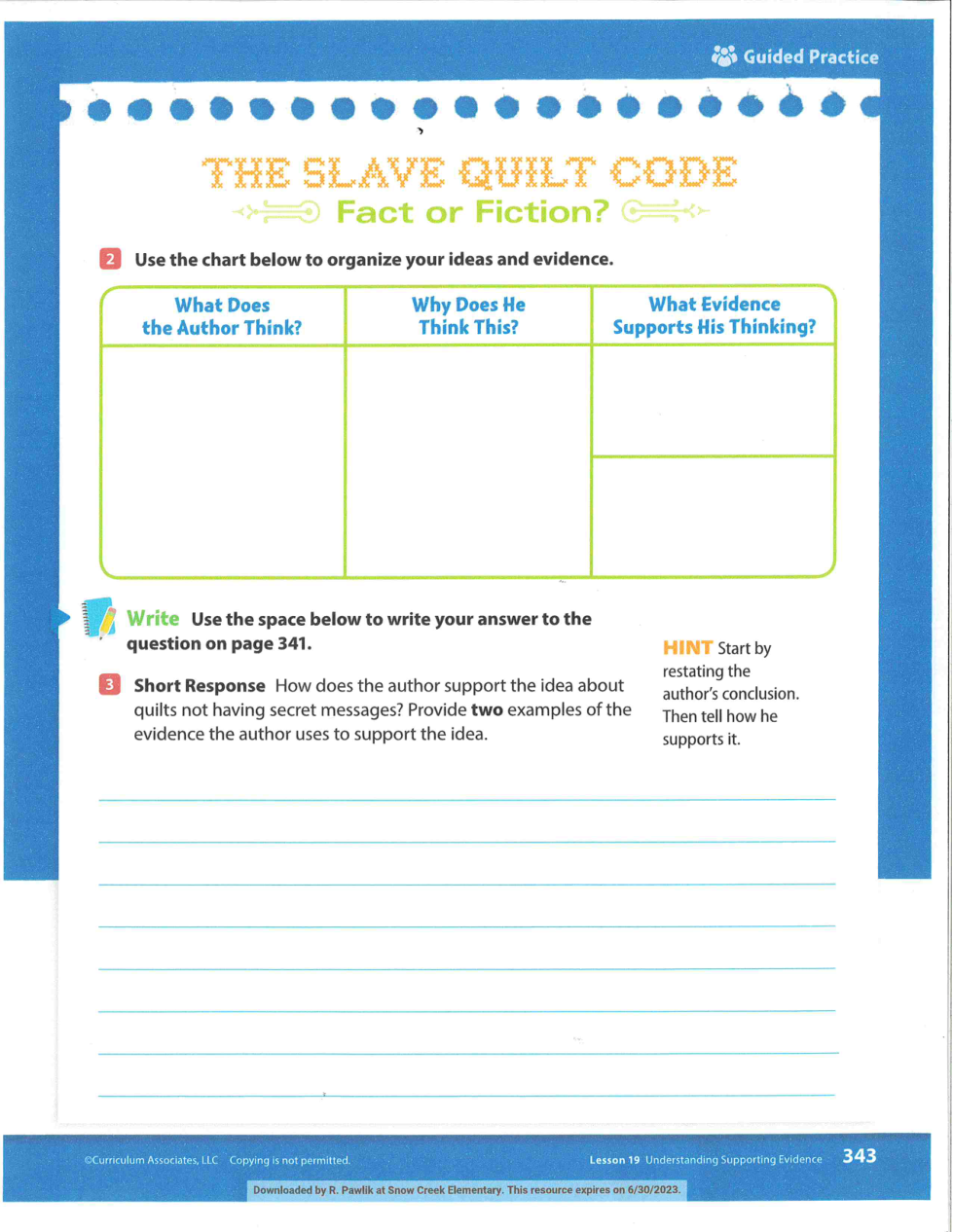 The Slave Quilt Code Rhonda Pawlik Library Formative