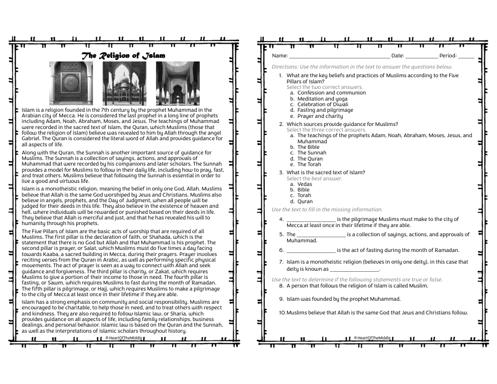 The Religion of Islam