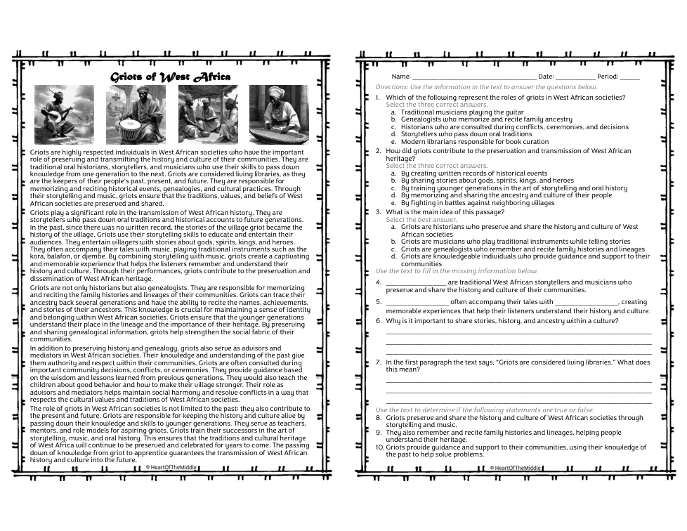 Griots of West Africa