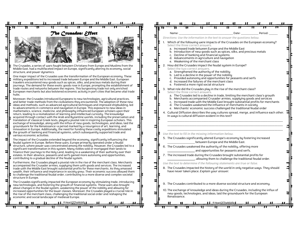 The Crusades: Effect