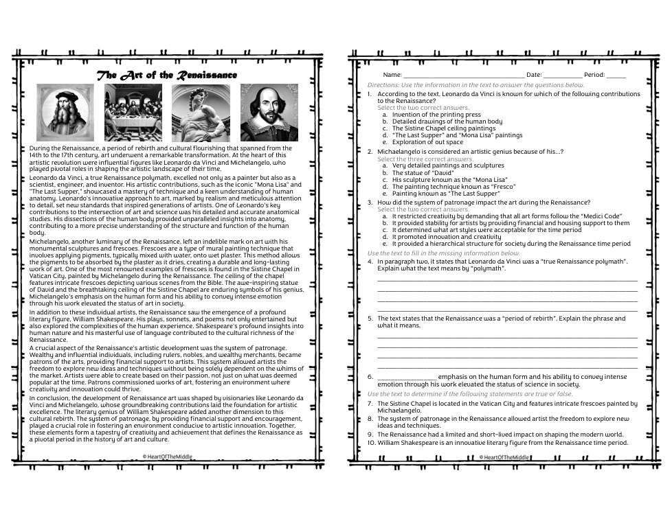 The Art of Renaissance