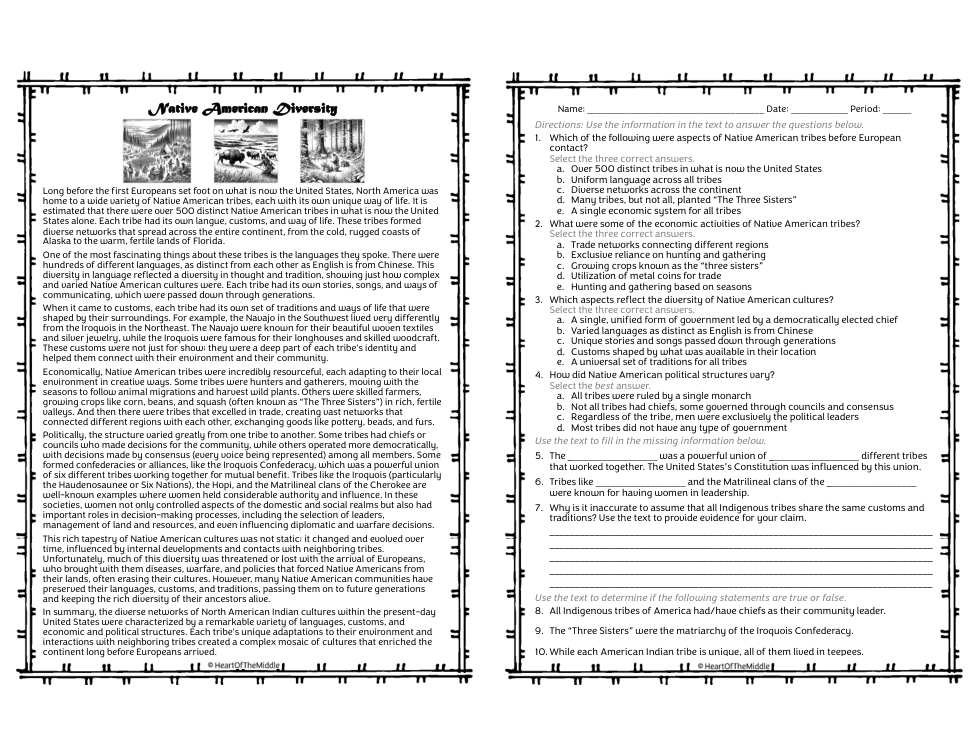 Native American Diversity