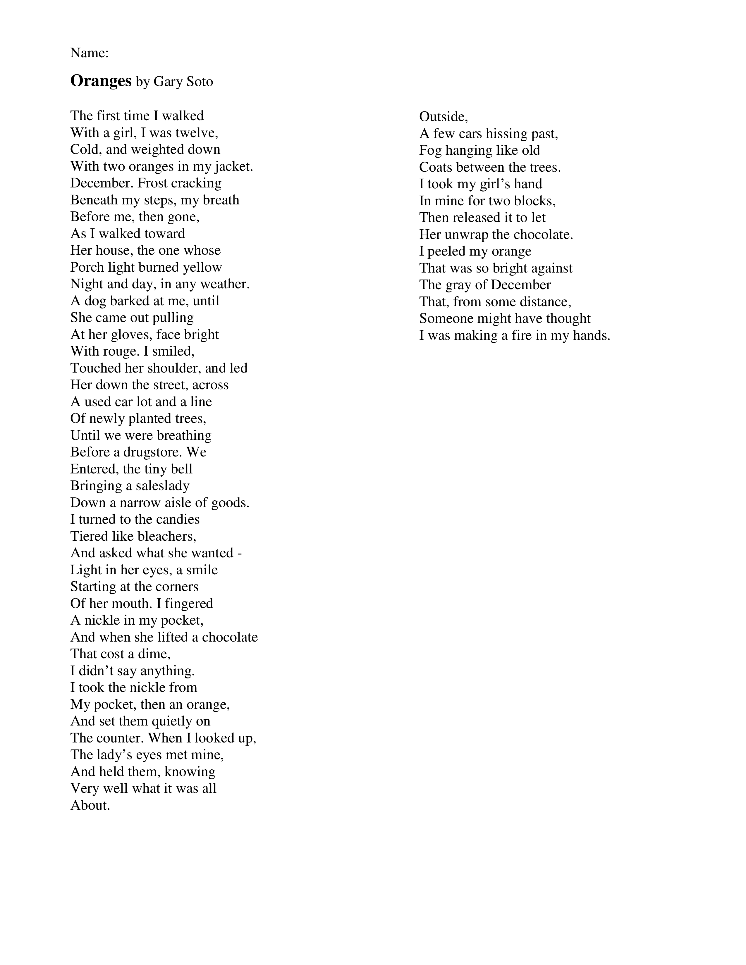 Q4 ESOL Intermediate Weekly Quiz April 25, 2019 Francisco Renion Jr