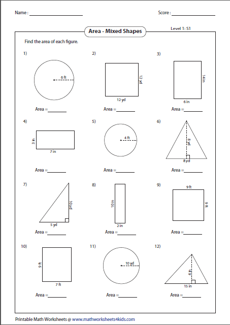Area of mixed shapes - Carl Tucker | Library | Formative