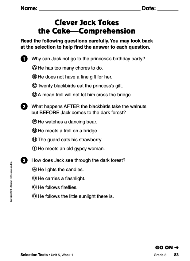 Clever Jack Takes the Cake Rebecca Monroe Library Formative