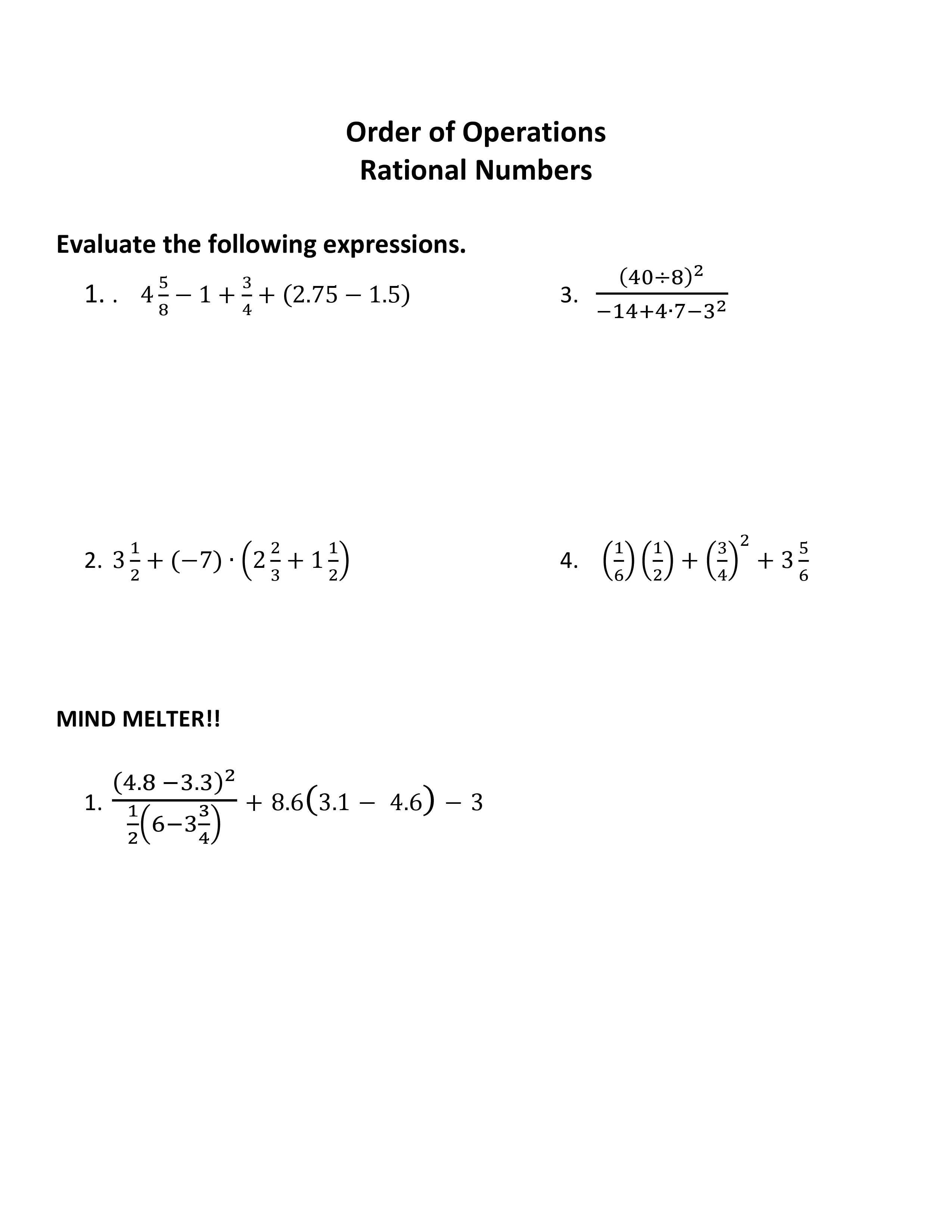 Order of Operations - With Rational #s - Felix Gabathuler | Library | Formative order-of-operations-with-rational-s-felix-gabathuler-library-formative