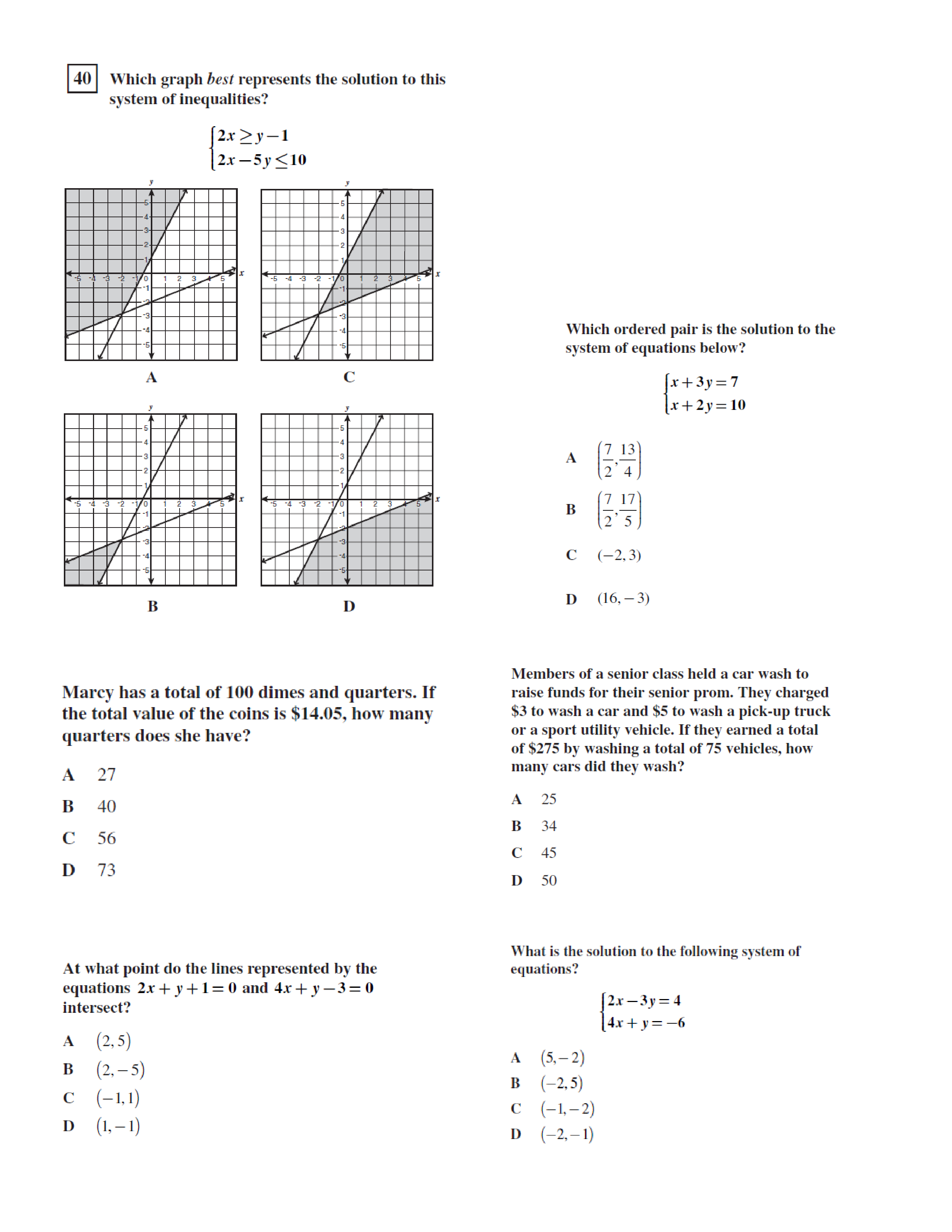PA Keystone Exam "Mod 1" mixed practice Maria Nunkester Library
