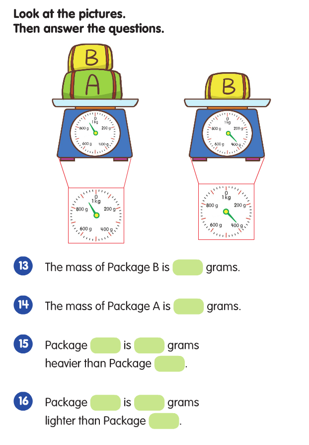 Comparing Mass in Grams Allura Pfiester Library Formative